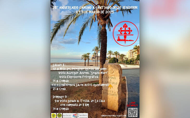 Benidorm conmemora el 25 aniversario del ramal del Camino de Santiago desde Benidorm